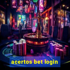 acertos bet login